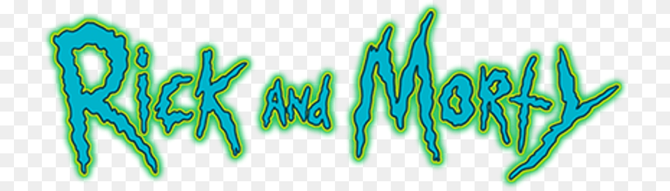 Rick And Morty Logo Rick And Morty, Green, Light, Art, Neon Free Transparent Png