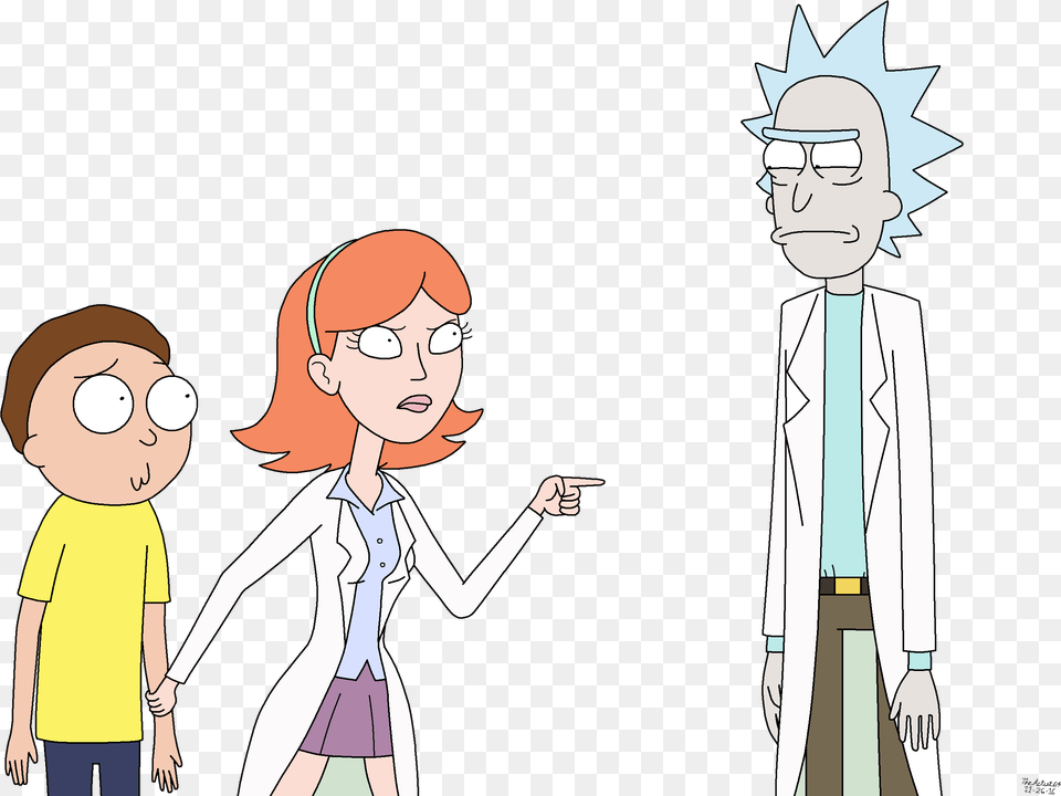 Rick And Morty Morty And Jessica, Book, Comics, Publication, Adult Png Image