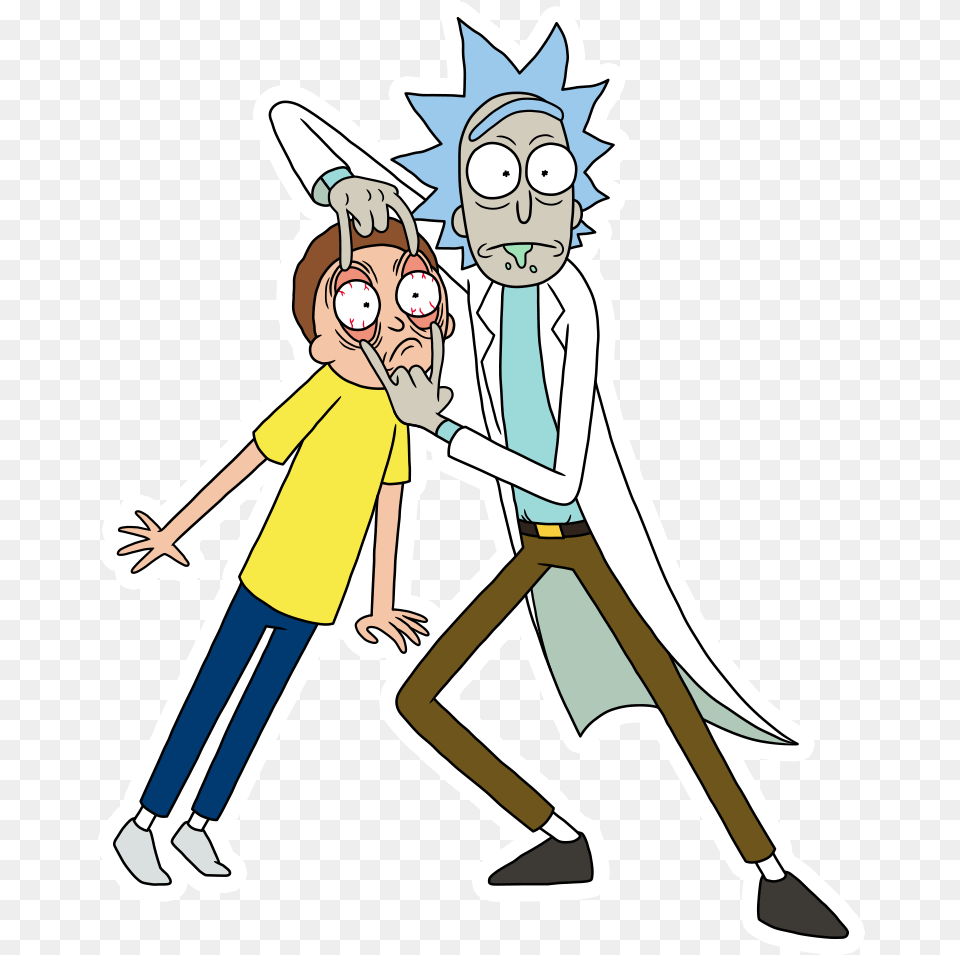 Rick And Morty Morty Group Rick N Morty, Book, Comics, Publication, Person Free Png