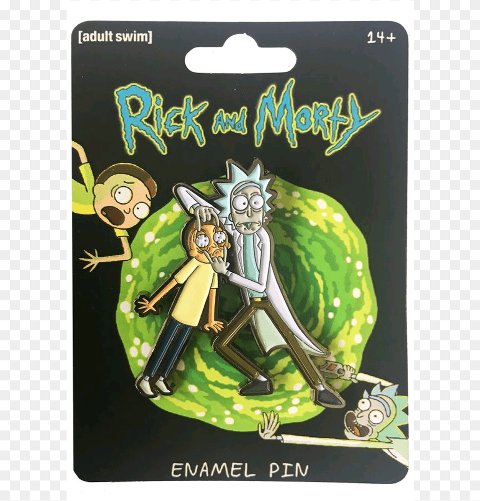 Rick And Morty Pickle Rick Enamel Pin, Book, Comics, Publication, Person Free Png Download
