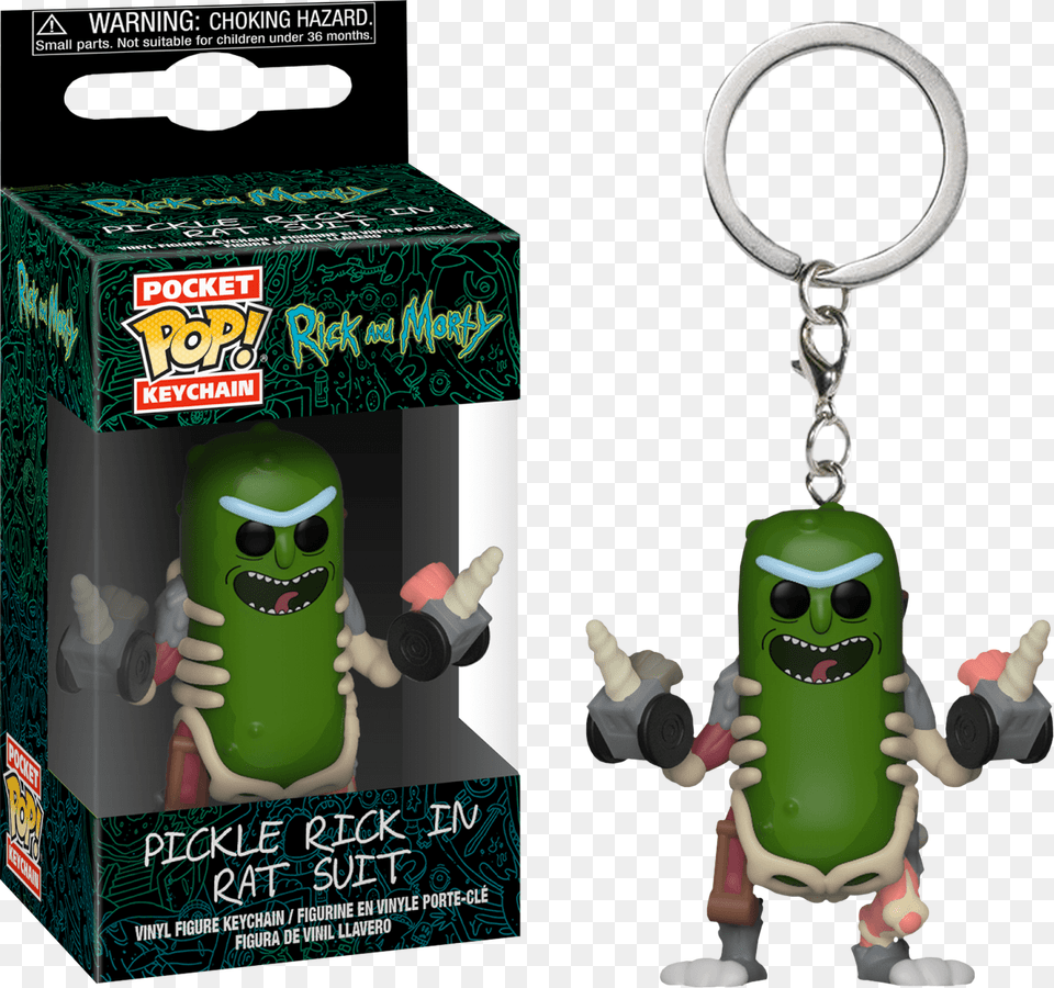 Rick And Morty Pickle Rick Funko Pop, Toy, Bottle Png Image
