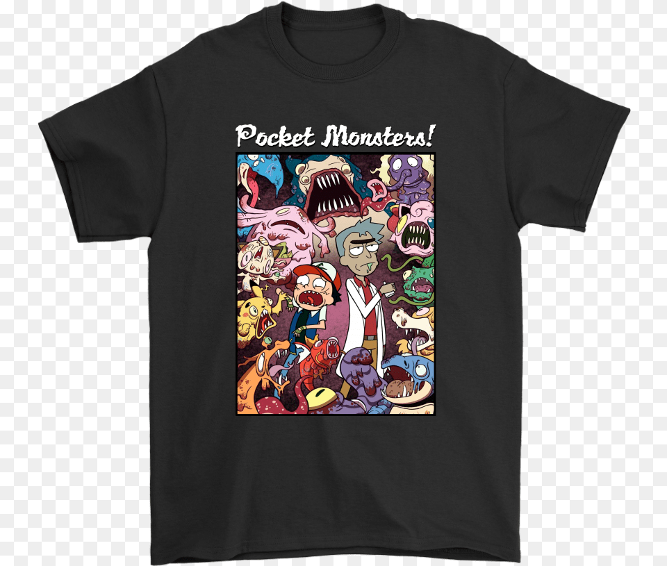 Rick And Morty Pocket Monsters Pokemon Mashup Shirts Pokemon Go Transfer To Professor, Book, Clothing, Comics, Publication Png Image