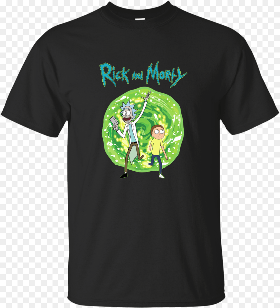 Rick And Morty Portal 1080p Rick And Morty, Clothing, Cutlery, T-shirt, Person Png Image