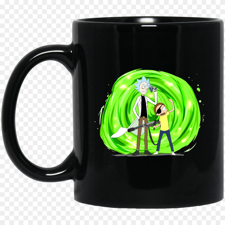 Rick And Morty Portal Heat Mug, Cup, Coffee Cup, Beverage, Coffee Png Image