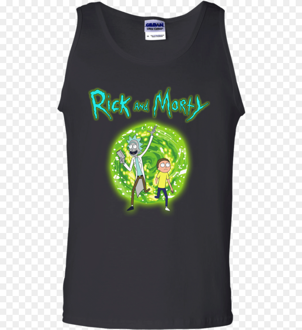 Rick And Morty Portal Rick And Morty Lockscreen, T-shirt, Clothing, Boy, Person Free Transparent Png