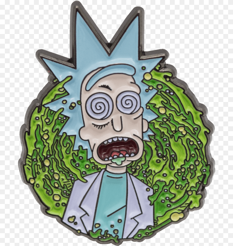 Rick And Morty Portal Rick And Morty Portal Pin, Face, Head, Person, Baby Free Png Download