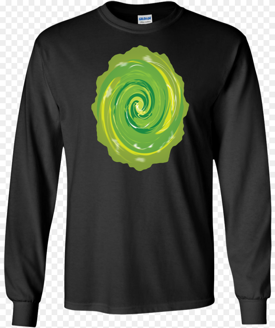 Rick And Morty Portal Rickauto Shirt Long Sleeved T Shirt, Clothing, Long Sleeve, Sleeve, T-shirt Free Png Download