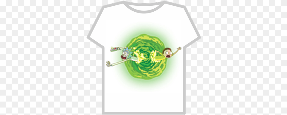 Rick And Morty Portal Roblox Windows Xp Roblox T Shirt, Clothing, T-shirt, Food, Fruit Free Transparent Png