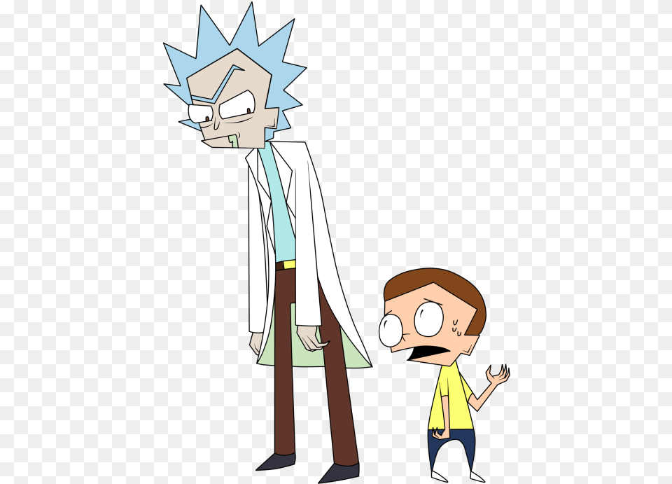 Rick And Morty Rick And Morty Character Wearing Hat, Book, Comics, Publication, Baby Png Image