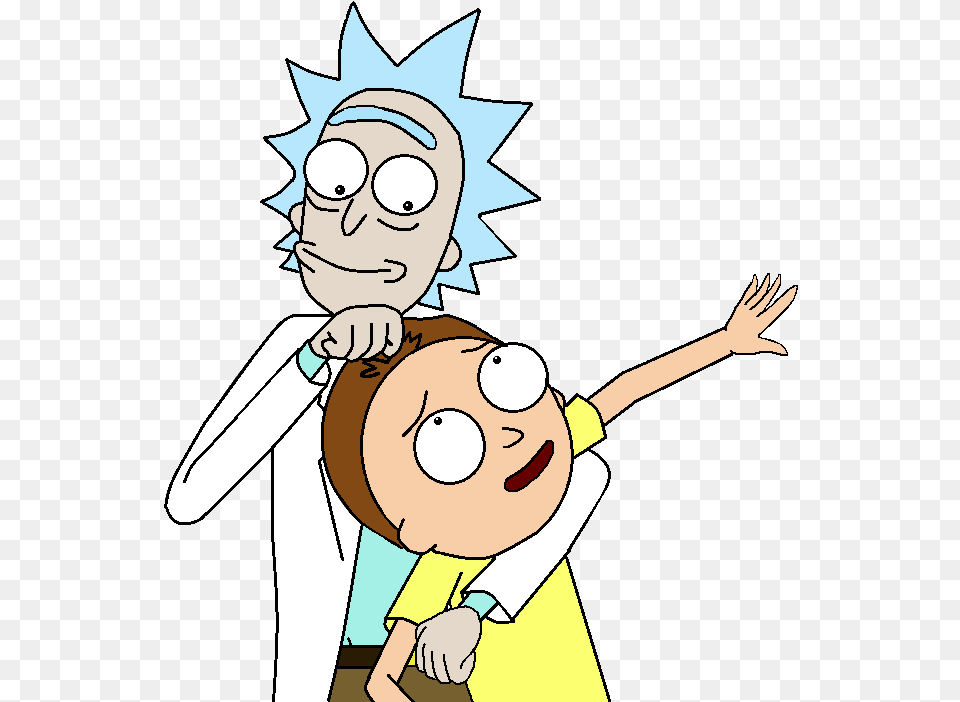 Rick And Morty Rick And Morty Psd, Person, Book, Comics, Publication Png Image