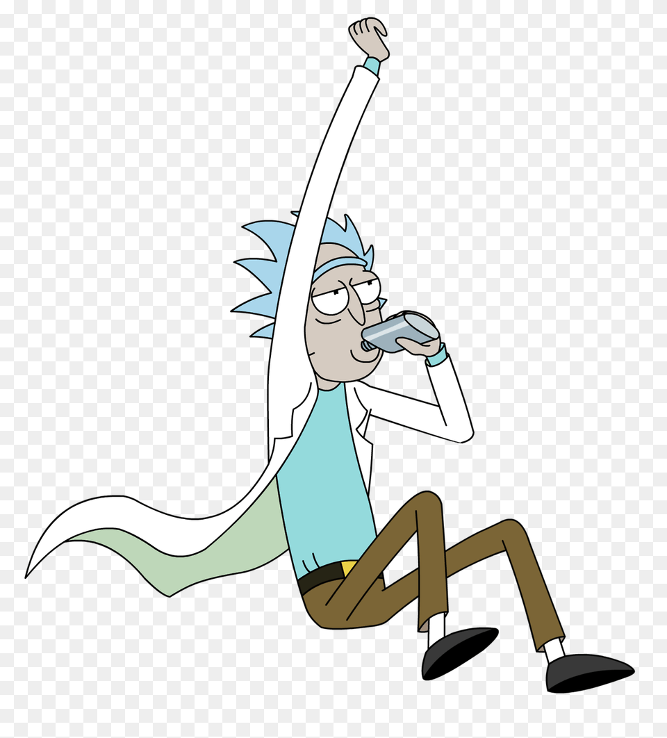 Rick And Morty Rick Flying, Cartoon, Baby, Person, Head Free Png