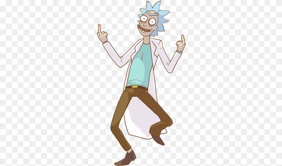 Rick And Morty Rick Sanchez Transparent Background, Book, Comics, Person, Publication Png Image