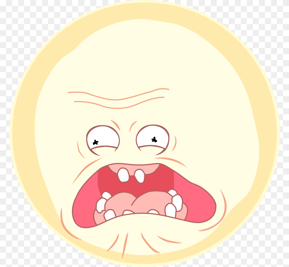 Rick And Morty Screaming Sun, Face, Head, Person, Body Part Free Png Download