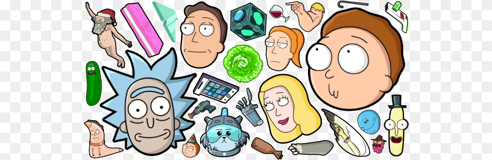 Rick And Morty Sharing, Publication, Book, Comics, Person Free Png