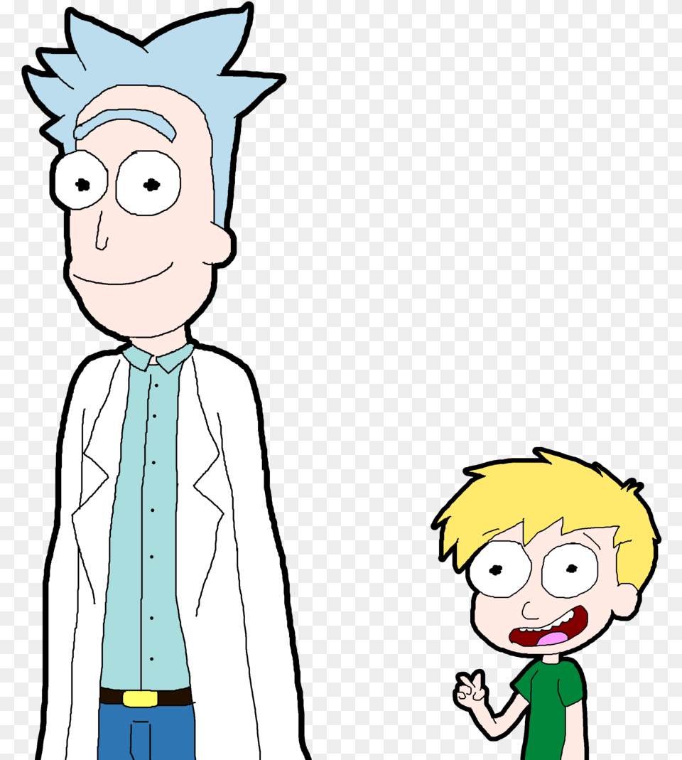 Rick And Morty Simple Clipart, Baby, Person, Book, Comics Png