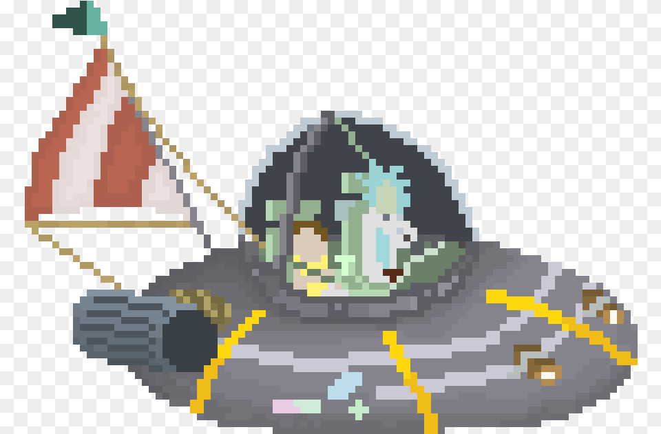 Rick And Morty Spaceship Sprite Pixel Art Spaceships Png