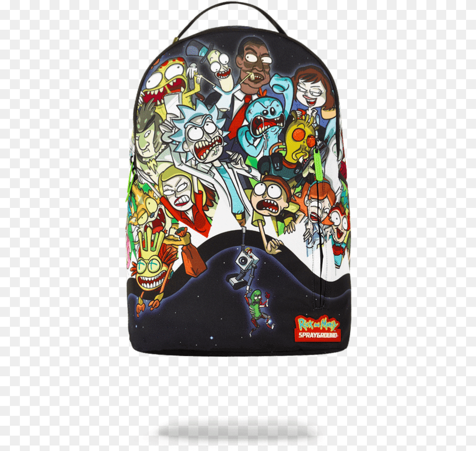 Rick And Morty Sprayground, Bag, Baby, Person, Book Png Image