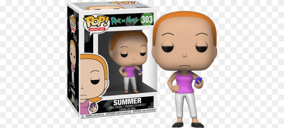 Rick And Morty Summer Funko Pop Vinyl Figure Funko Pop Rick Amp Morty Tinkles And Ghost In, Doll, Toy, Baby, Person Free Png