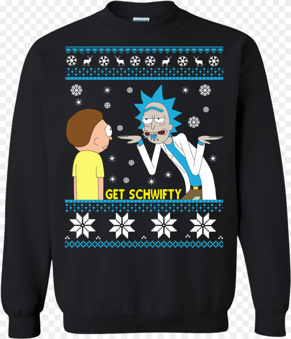 Rick And Morty Sweatshirt T Shirt December Girl, Clothing, Sweater, Sleeve, Long Sleeve Free Png
