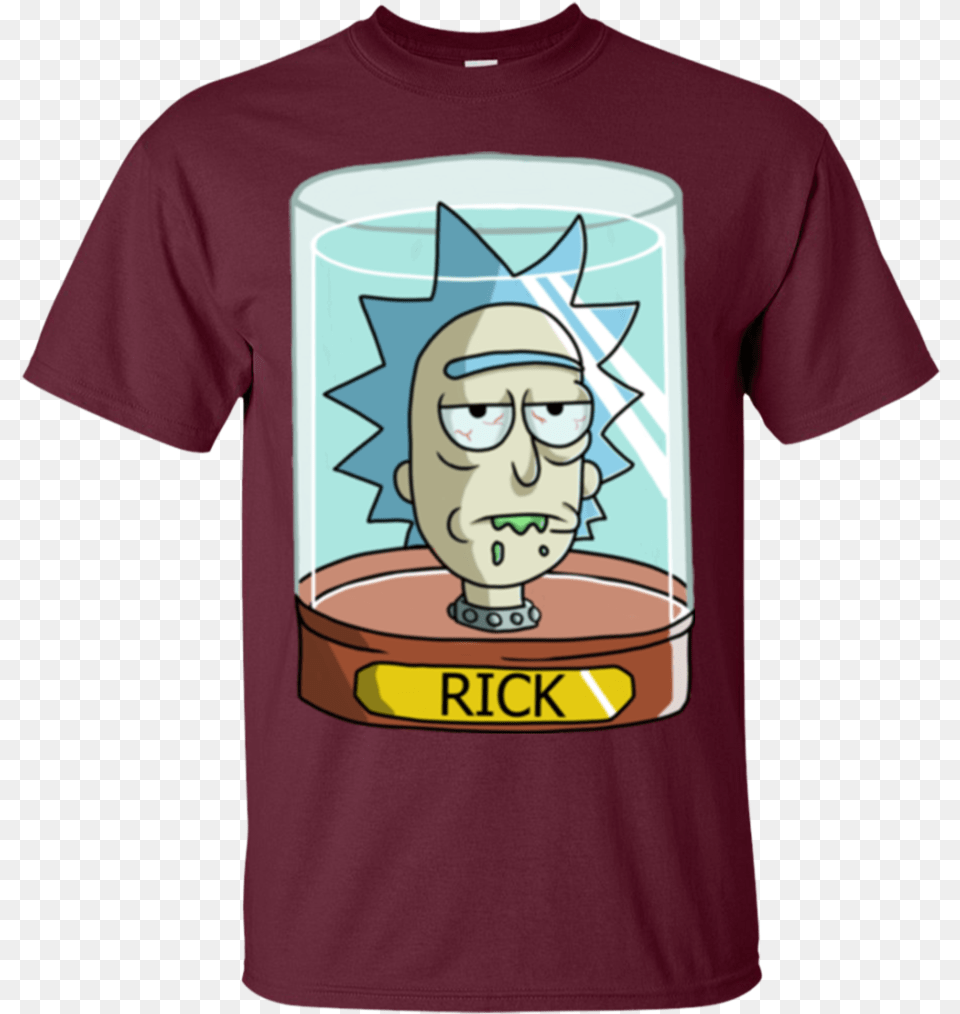 Rick And Morty T Shirt Rick Jar Head T Shirt Hoodie Saturdays Are For The Boys, Clothing, T-shirt, Face, Person Free Png