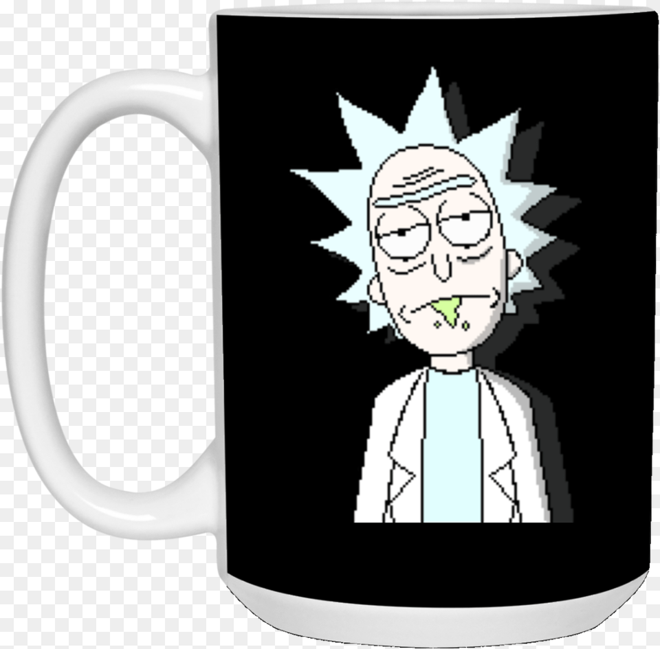 Rick And Morty Tiny Rick Mug Cup Gift Rick And Morty Universe Quote, Person, Face, Head, Beverage Png Image
