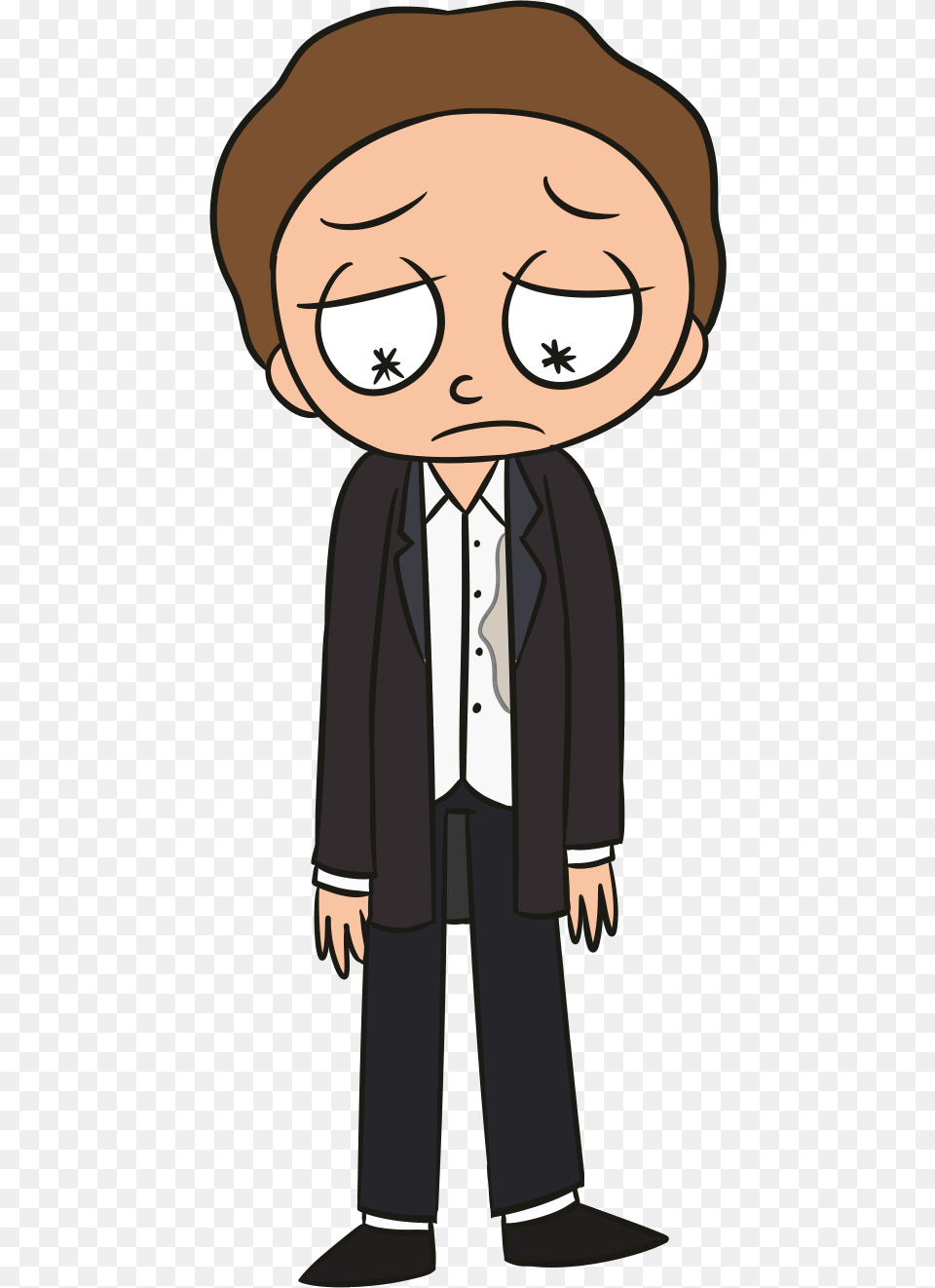 Rick And Morty Transparent Sad, Book, Comics, Publication, Clothing Free Png