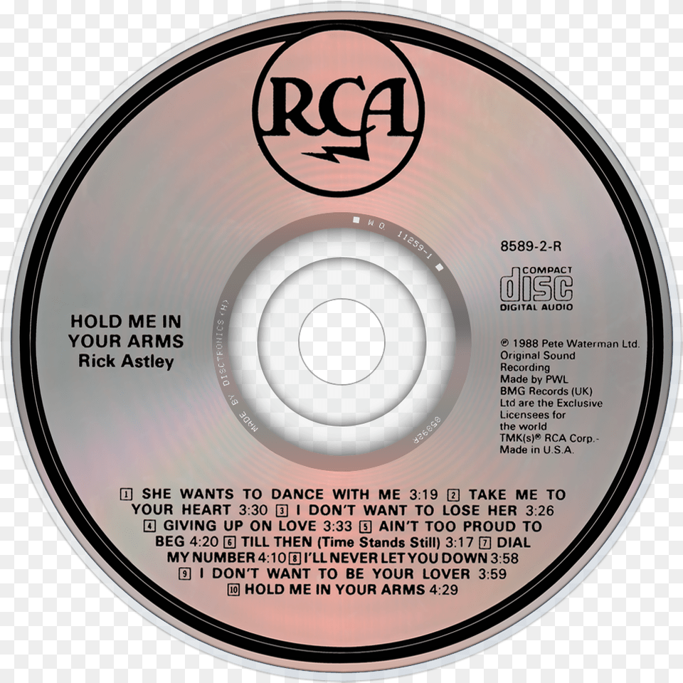 Rick Astley Music Fanart Fanarttv Compact Disc, Disk, Dvd Free Png Download