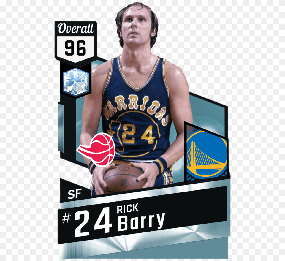 Rick Barry Myteam Diamond Card Nba Card Kevin Durant, Advertisement, Poster, Ball, Basketball Free Png Download