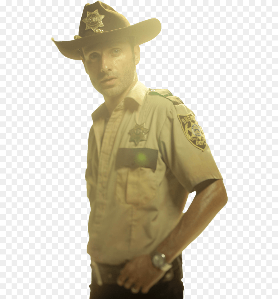 Rick Grimes, Clothing, Hat, Adult, Person Png Image