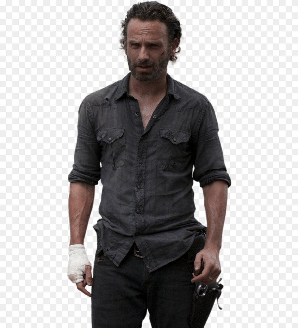 Rick Grimes Rick Grimes, Adult, Body Part, Clothing, Shirt Free Png Download