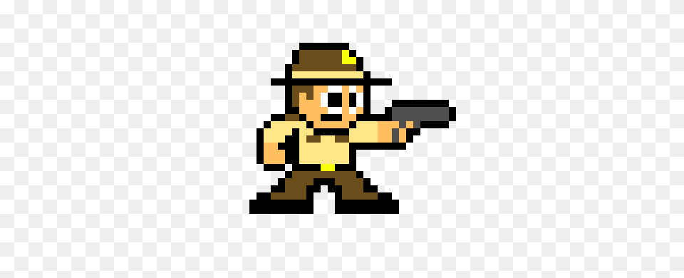 Rick Grimes Pixel Art Maker, Photography, Firearm, Weapon Free Transparent Png