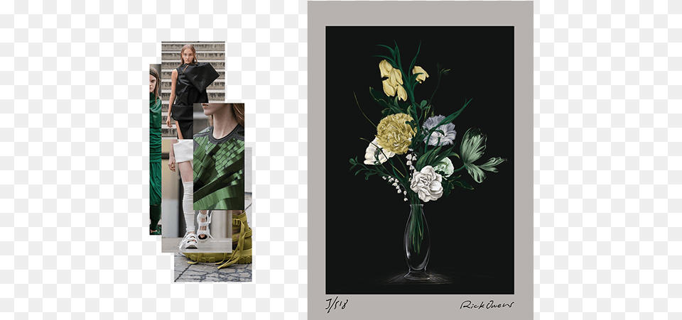 Rick Owens Ss18 Bouquet Illustration Series Spiros Garden Roses, Flower Arrangement, Flower, Flower Bouquet, Plant Png