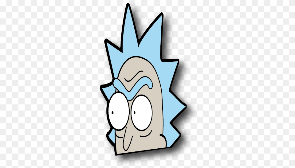 Rick Peeker Sticker And Morty Cartoon, Clothing, Hat, Water Sports, Water Free Png Download