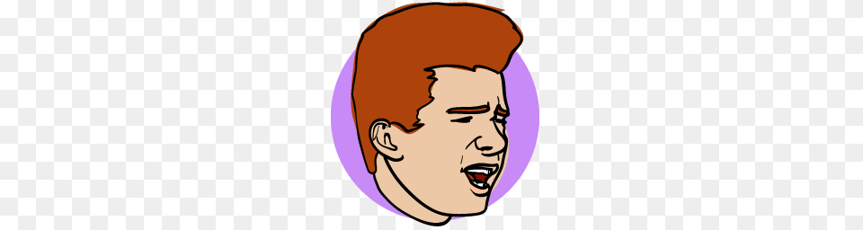 Rick Roll Icon, Face, Head, Person, Photography Free Png