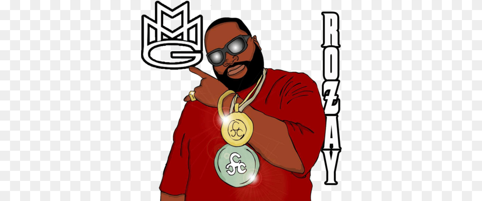 Rick Ross Psd Vector Graphic Maybach Music Logo, Gold, Adult, Female, Person Free Png Download