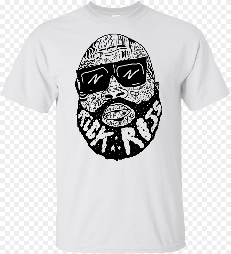 Rick Ross Shirt, Clothing, T-shirt, Accessories, Glasses Free Transparent Png