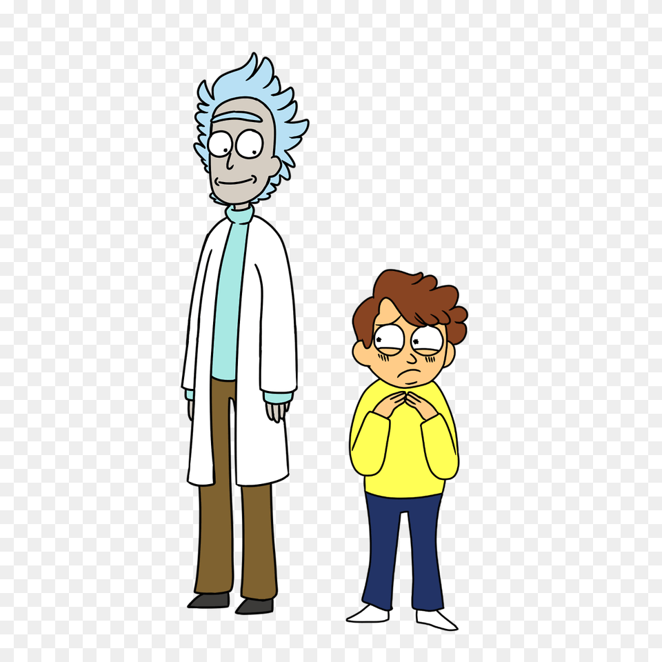 Rick Sanchez, Clothing, Coat, Person, Book Free Png