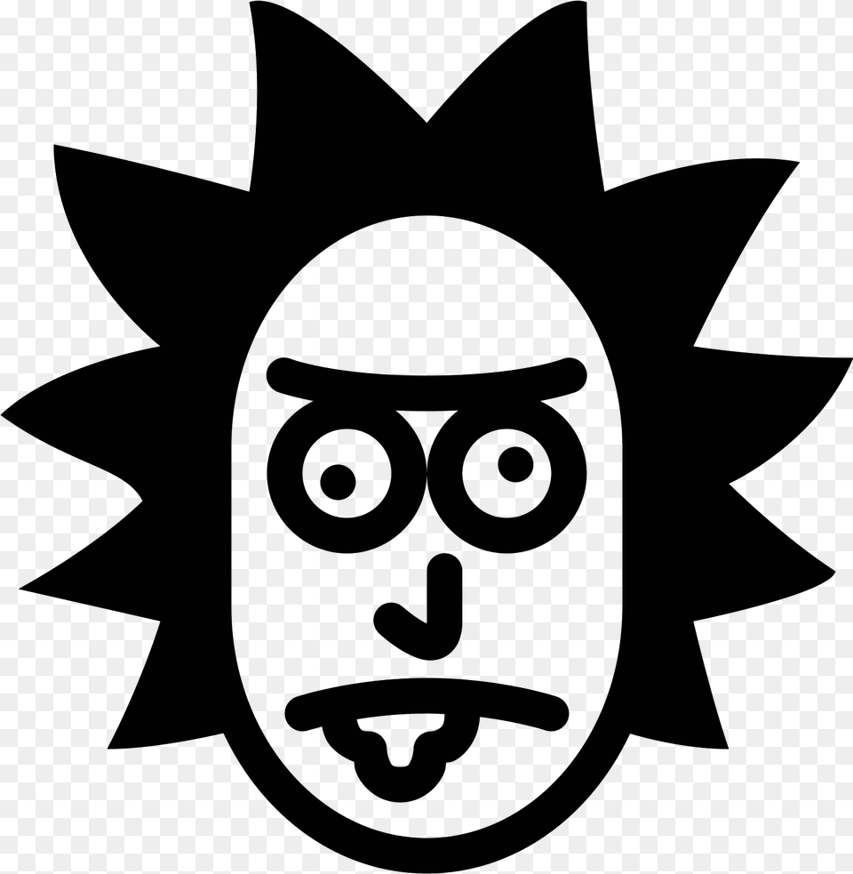 Rick Sanchez Icon Rick Sanchez, Gray Png Image