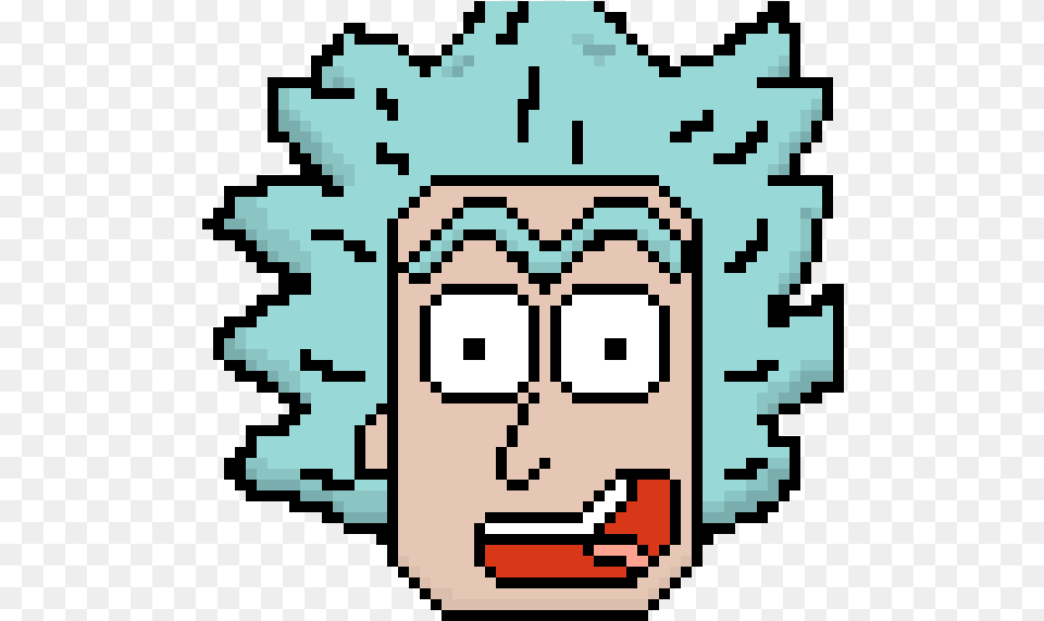 Rick Sanchez Pixel Art Circle, Outdoors, Photography, Face, Head Png Image