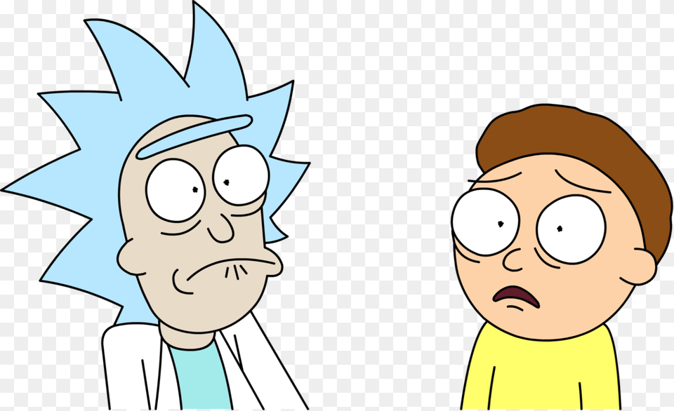 Rickand Morty Scared Ricky Y Morty, Baby, Person, Face, Head Free Transparent Png