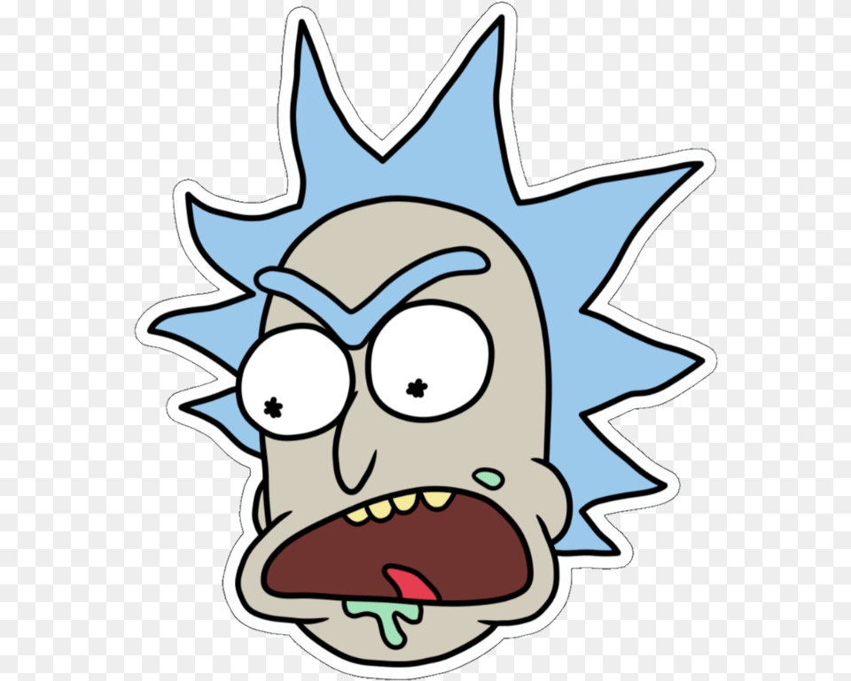 Rickandmorty Morty Rick Minirick Like Likeforfollow Rick And Morty Cartoon Head, Sticker, Meal, Food, Lunch Free Transparent Png