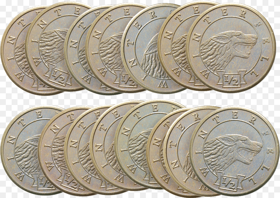 Rickard Stark Half Pennies Gaming Coins, Coin, Money, Wristwatch Png Image
