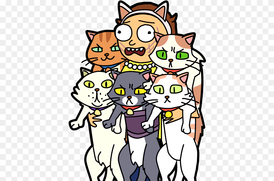 Rickipedia Pocket Mortys Cat Morty, Book, Comics, Publication, Face Free Png