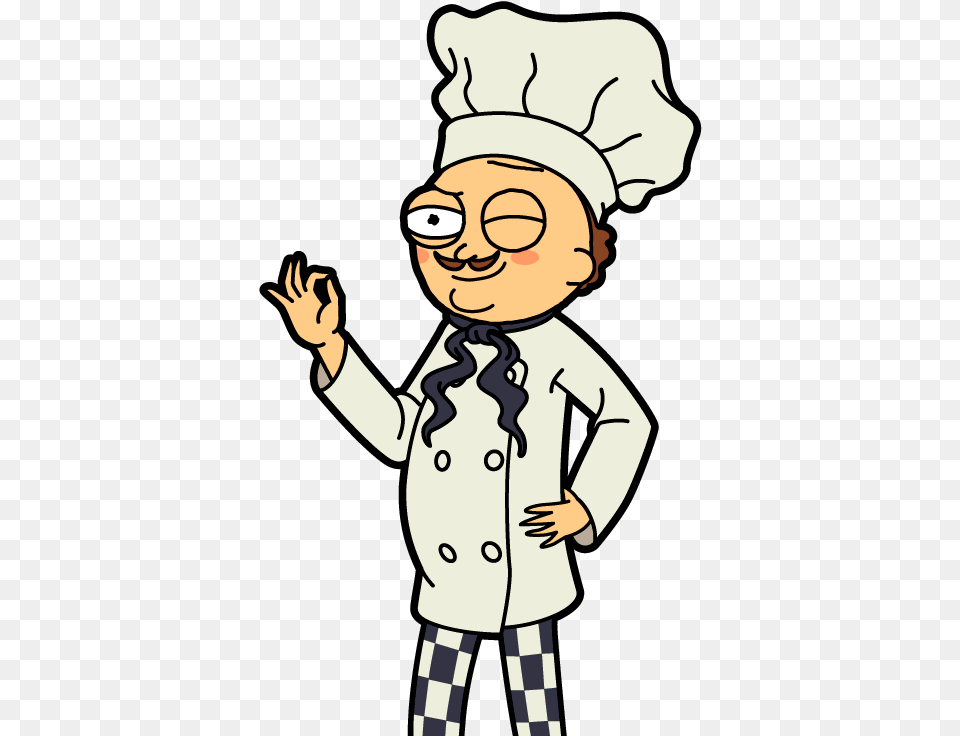 Rickipedia Pocket Mortys Chef Morty, Baby, Cartoon, Person, Face Png