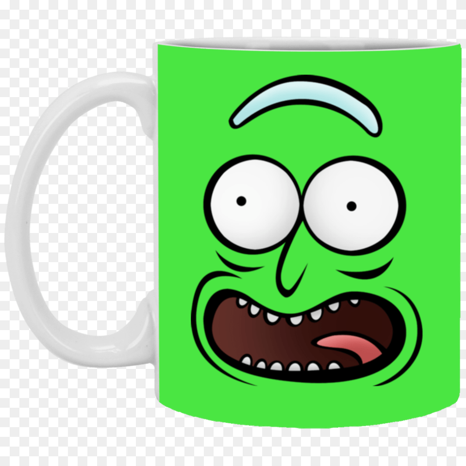 Rickz Pickles Funny Face Emoji Rick Mug Cup Gift Superdesignshirt, Beverage, Coffee, Coffee Cup Png