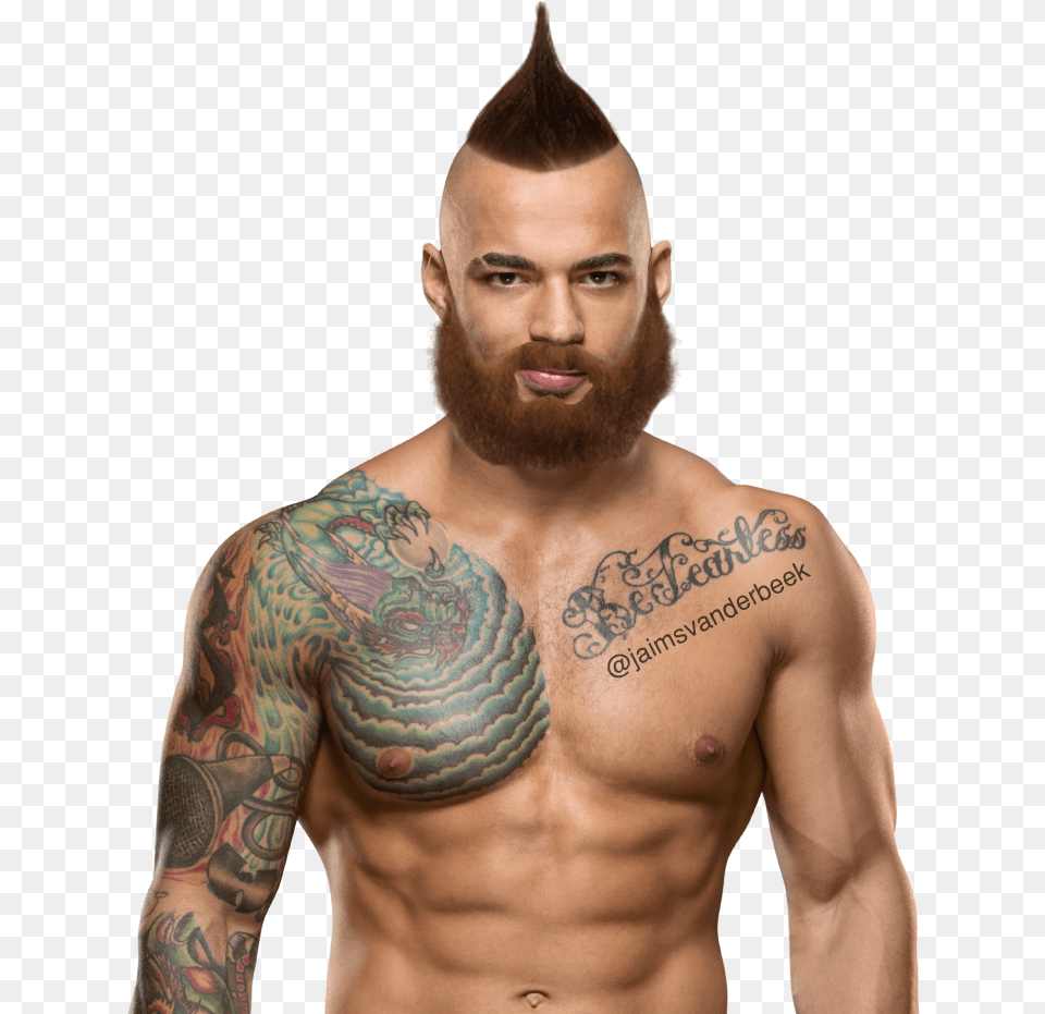 Ricochet Wrestler, Person, Skin, Tattoo, Adult Free Png Download