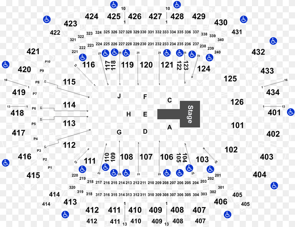Ricoh Coliseum Seating Chart Wwe, Cad Diagram, Diagram Free Png