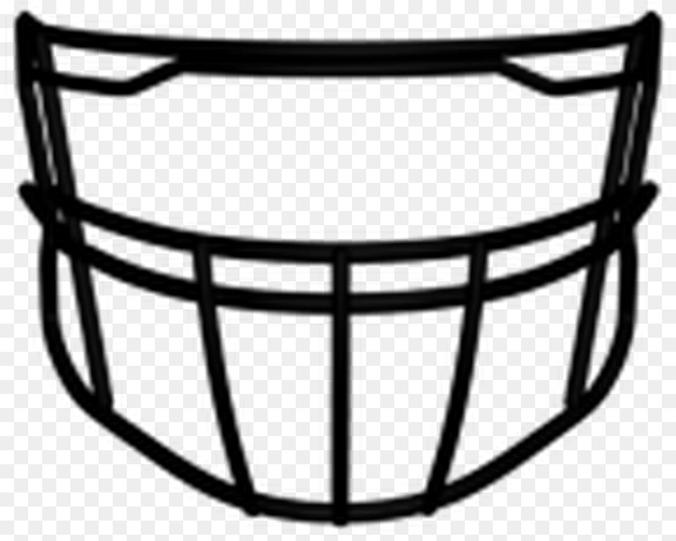Riddell 360 2bdc Lw Face Mask Clipart Download Football Facemask, Black Free Png
