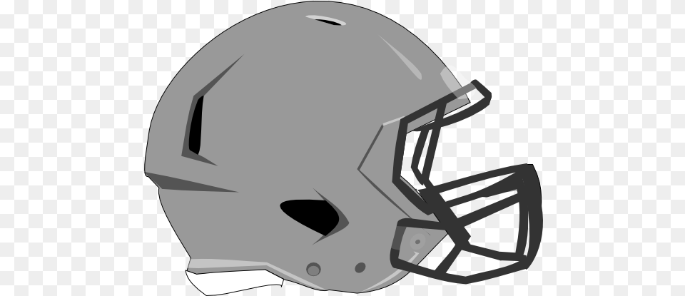 Riddell Football Helmet Clipart Blank Gray Football Helmet, American Football, Person, Playing American Football, Sport Png Image