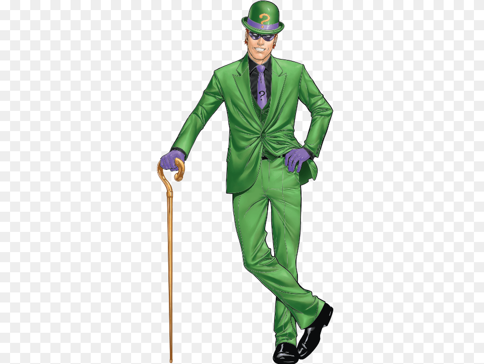 Riddler Character, Suit, Clothing, Formal Wear, Male Free Png